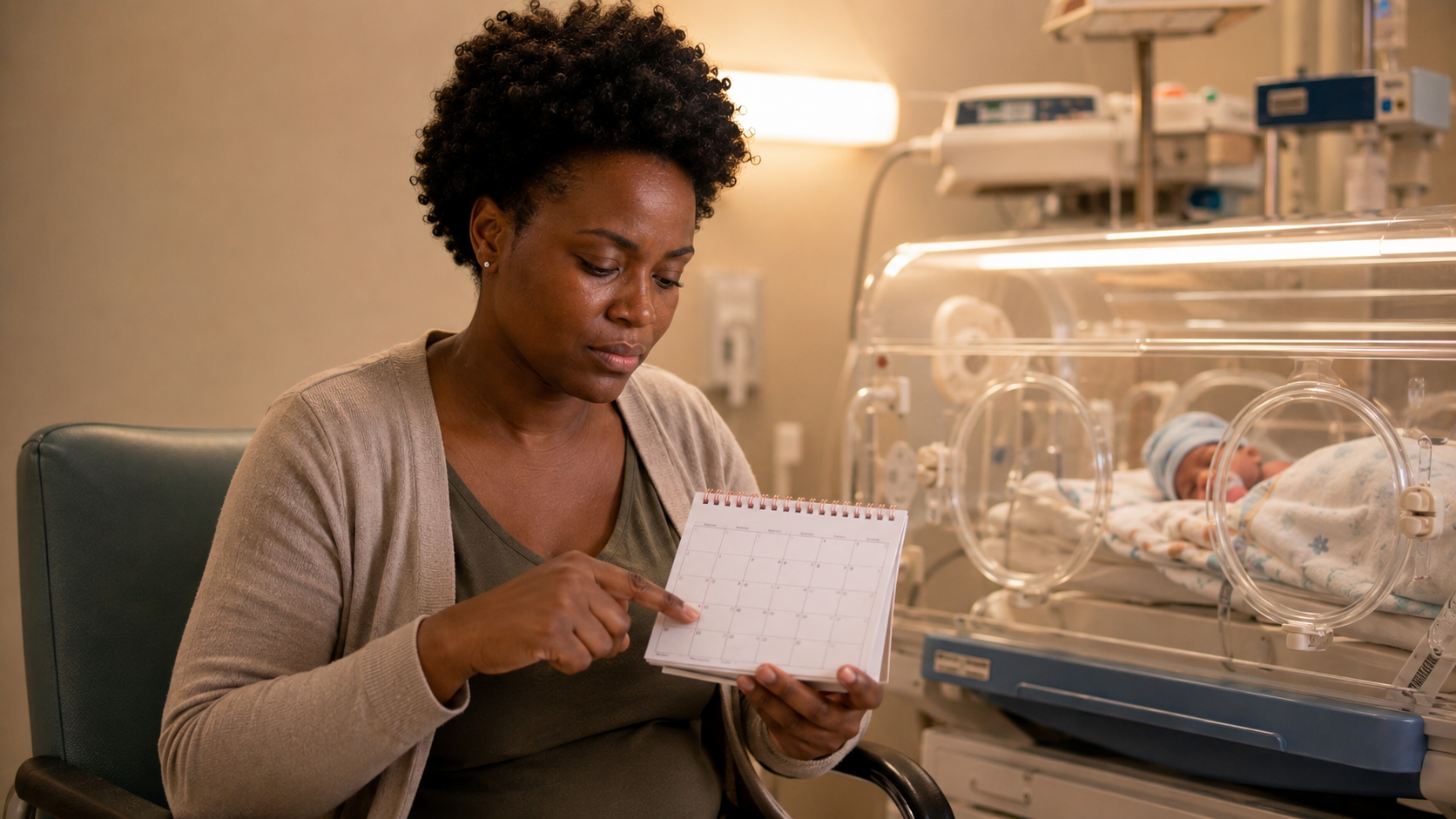 A licença maternidade é estendida pelo mesmo número de dias que o bebê ficou internado na UTI neonatal